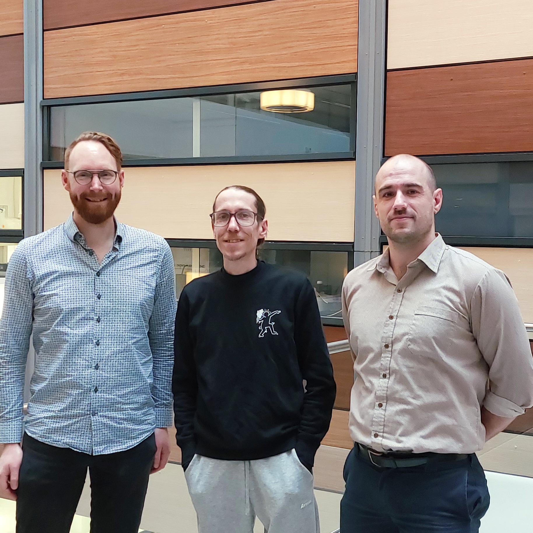 Amsterdam UMC onderzoeksteam (vlnr): Geert Schenk, Antonio Luchicchi, Niels Meijns