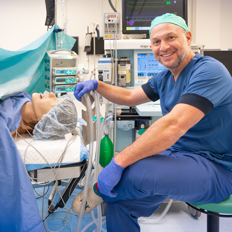 Micha Erwteman, anesthesist en trainer van de acute simulatietraining