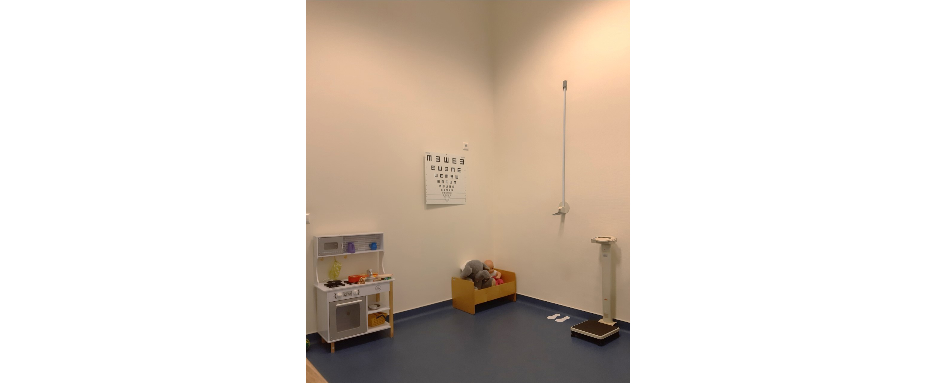 Foto van werkkamer JGZ gemaakt door een student tijdens de stage